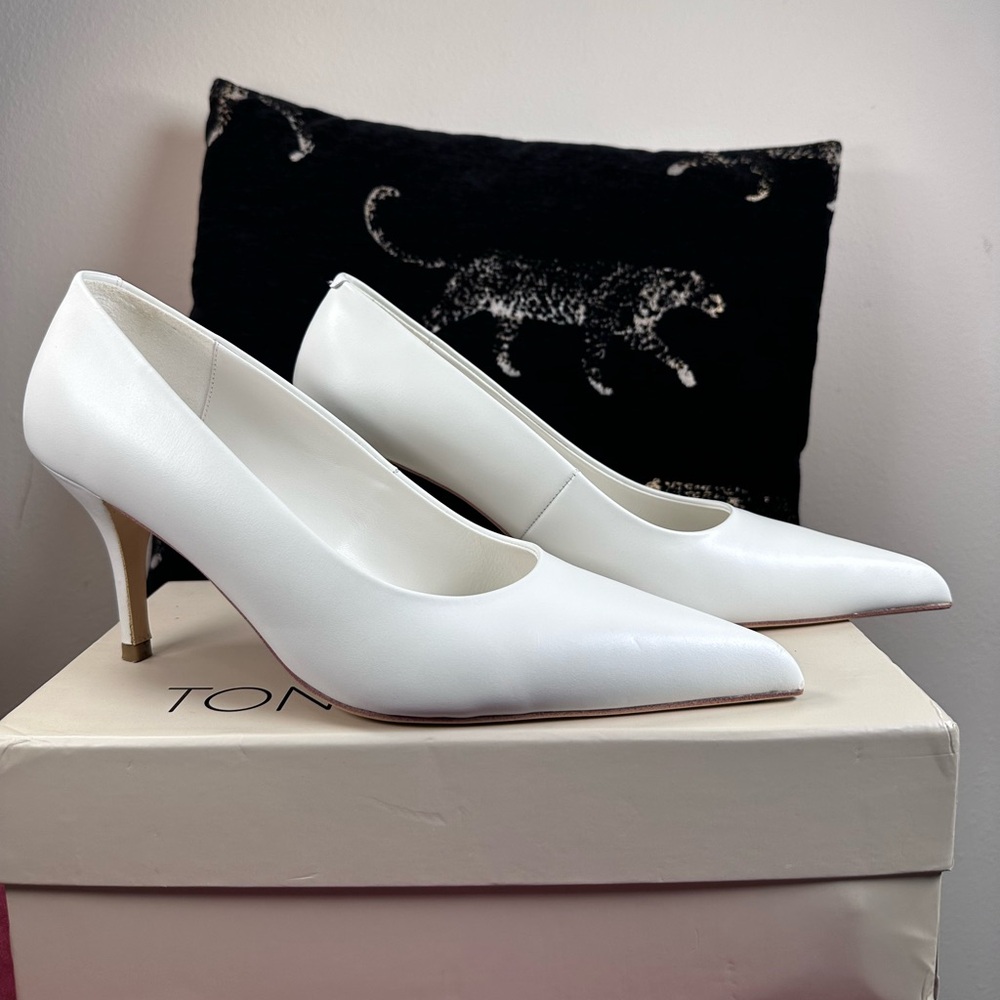 Tony Bianco White Heels